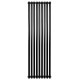 Вертикальний дизайнерський радіатор опалення ARTTIDESIGN Matera 9/1800/531/50 чорний матовий