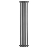 Вертикальный дизайнерский радиатор отопления ARTTIDESIGN Matera II 5/1800/295/50 серый матовый