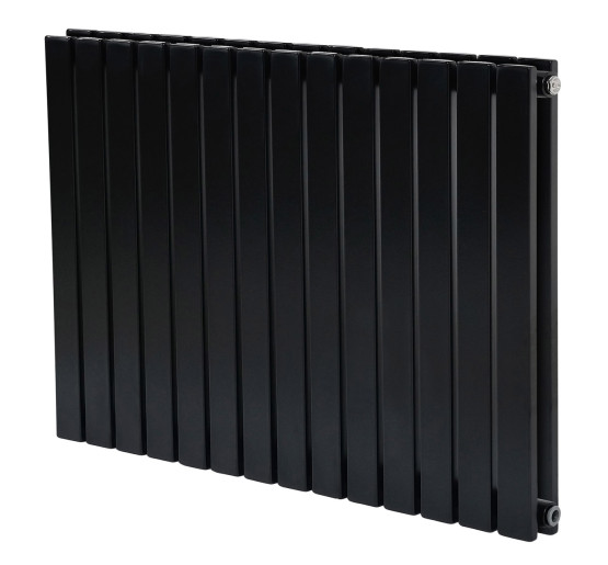 Горизонтальный дизайнерский радиатор отопления ARTTIDESIGN Terni II G 14/600/826 чёрный матовий