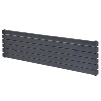 Горизонтальный дизайнерский радиатор отопления Artti Livorno ІІ G 6/408/1800 сірий матовий