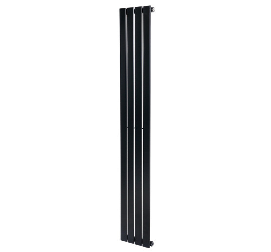 Дизайнерский вертикальный радиатор отопления ARTTIDESIGN Livorno 4/1600/272/50 чорний матовий