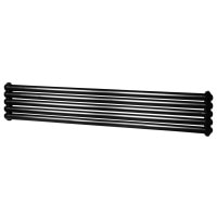 Горизонтальний дизайнерський радіатор опалення Artti Sora 5/320/1800 чорний матовий