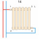Вертикальний дизайнерський радіатор опалення ARTTIDESIGN Terni 6/1800/354 білий матовий