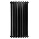 Вертикальний дизайнерський радіатор опалення ARTTIDESIGN Verona 10/1200/600 чорний матовий