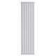 Вертикальний дизайнерский радиатор отопления ARTTIDESIGN Livorno 6/1600/408 белый матовый