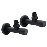 Комплект дизайн кранів Artti подовжений 1/2” x 1/2” чорний матовий