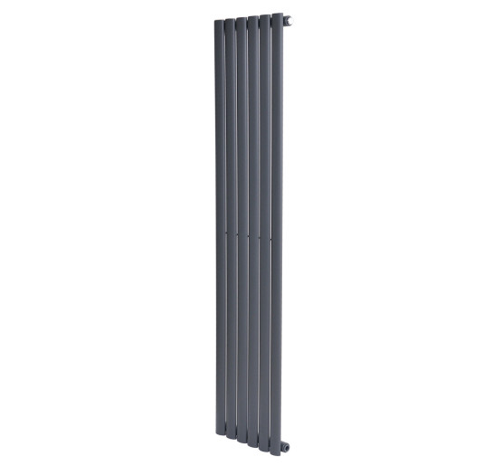 Вертикальний дизайнерський радіатор опалення ARTTIDESIGN Rimini 6/1800/354 сірий матовий