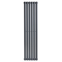 Вертикальный дизайнерский радиатор отопления ARTTIDESIGN Rimini 6/1800/354 серый матовий