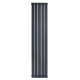 Вертикальный дизайнерский радиатор отопления ARTTIDESIGN Livorno II 5/1800/340 серый матовый