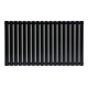Горизонтальный дизайнерский радиатор отопления ARTTIDESIGN Terni G 18/600/1062 чёрный матовий