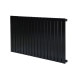 Горизонтальный дизайнерский радиатор отопления ARTTIDESIGN Terni G 18/600/1062 чёрный матовий
