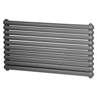 Горизонтальний дизайнерський радіатор опалення Artti Sora 10/600/1200 сірий матовий