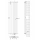 Вертикальний дизайнерський радіатор опалення ARTTIDESIGN Livorno II 6/1800/408/50 чорний матовий