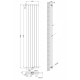 Вертикальный дизайнерский радиатор отопления ARTTIDESIGN Rimini II 6/1800/354/50 серый матовый