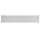 Горизонтальний дизайнерський радіатор опалення ARTTIDESIGN Livorno G 5/340/1800 білий матовий