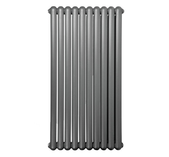 Вертикальный дизайнерский радиатор отопления ARTTIDESIGN Verona 10/1200/600 серый матовый