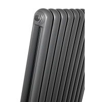 Вертикальный дизайнерский радиатор отопления ARTTIDESIGN Verona 10/1200/600 серый матовый