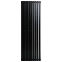Вертикальный дизайнерский радиатор отопления ARTTIDESIGN Terni 10/1800/590 черный матовый