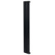 Вертикальний дизайнерський радіатор опалення ARTTIDESIGN Terni 4/1500/236/50 чорний матовий