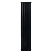 Дизайнерський вертикальний радіатор опалення ARTTIDESIGN Livorno II 5/1800/340 чорний матовий