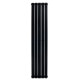 Дизайнерский вертикальный радиатор отопления ARTTIDESIGN Livorno II 5/1800/340 чёрный матовий