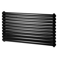 Горизонтальний дизайнерський радіатор опалення Artti Sora 10/600/1200 чорний матовий