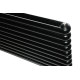 Горизонтальный дизайнерский радиатор отопления ARTTIDESIGN Sora 10/600/1200 черный матовый
