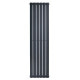 Вертикальний дизайнерський радіатор опалення ARTTIDESIGN Livorno 6/1800/408/50 сірий матовий