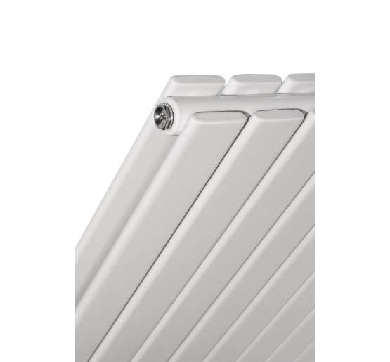 Вертикальний дизайнерский радиатор отопления ARTTIDESIGN Livorno ІІ 8/600/544 белый матовий