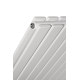 Вертикальний дизайнерський радіатор опалення ARTTIDESIGN Livorno ІІ 8/600/544 білий матовий