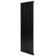 Вертикальный дизайнерский радиатор отопления ARTTIDESIGN Terni 10/1800/590/50 черный матовый