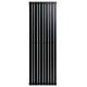 Вертикальний дизайнерський радіатор опалення ARTTIDESIGN Terni 10/1800/590/50 чорний матовий