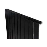 Вертикальный дизайнерский радиатор отопления ARTTIDESIGN Terni 10/1800/590/50 черный матовый