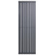 Вертикальний дизайнерський радіатор опалення ARTTIDESIGN Terni 10/1800/590 сірий матовий