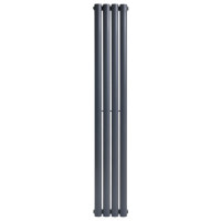 Вертикальный дизайнерский радиатор отопления ARTTIDESIGN Rimini 4/1500/236 серый матовый