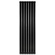 Вертикальний дизайнерський радіатор опалення ARTTIDESIGN Livorno II 7/1600/476/50 чорний матовий
