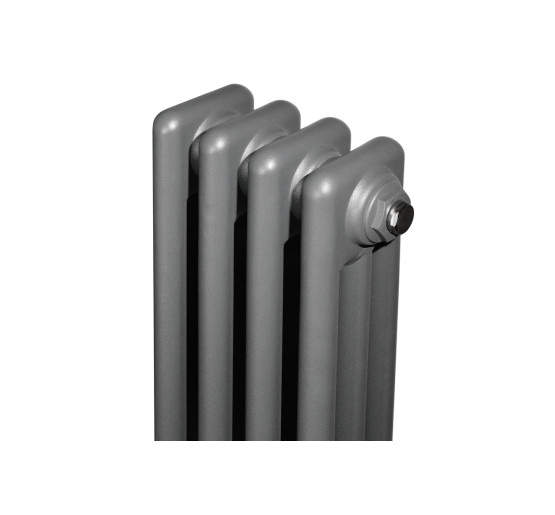 Вертикальний дизайнерський радіатор опалення ARTIDESIGN Bari II 4/1800/200 сірий матовий