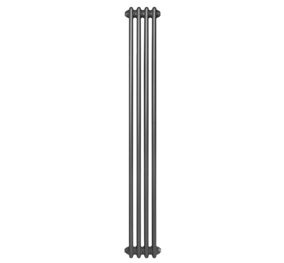 Вертикальный дизайнерский радиатор отопления ARTTIDESIGN Bari 4/1800/200 серый матовый