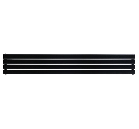 Горизонтальный дизайнерский радиатор отопления ARTTIDESIGN Livorno ІІ G 4/272/1800 чёрный матовий