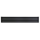 Горизонтальний дизайнерський радіатор опалення ARTTIDESIGN Livorno ІІ G 4/272/1800 чорний матовий