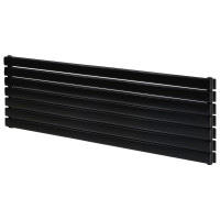 Горизонтальний дизайнерський радіатор опалення Artti Livorno II G 7/476/1800 чорний матовий