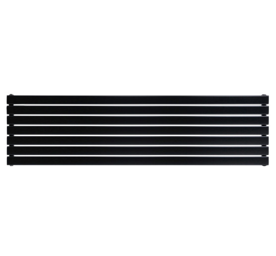 Горизонтальный дизайнерский радиатор отопления ARTTIDESIGN Livorno ІІ G 7/476/1800 чёрный матовий