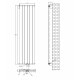 Вертикальный дизайнерский радиатор отопления ARTTIDESIGN Livorno 6/1800/408/50 белый матовый