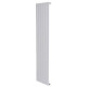 Вертикальний дизайнерський радіатор опалення ARTTIDESIGN Livorno 6/1800/408/50 білий матовий