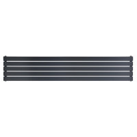 Горизонтальный дизайнерский радиатор отопления ARTTIDESIGN Livorno ІІ G 5/340/1800 серый матовый