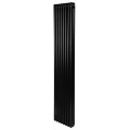 Вертикальный дизайнерский радиатор отопления ARTTIDESIGN Bari II 8/1800/380 чёрный матовый