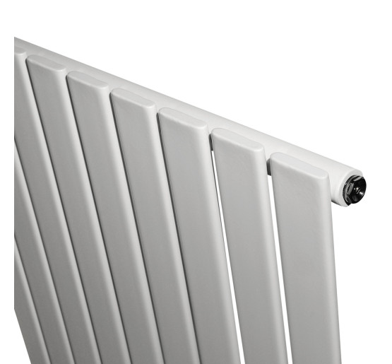 Дизайнерский вертикальный радиатор отопления ARTTIDESIGN Livorno 9/1600/612/50 белый матовый
