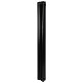 Вертикальный дизайнерский радиатор отопления ARTTIDESIGN Bari II 4/1800/200 черный матовый