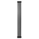 Вертикальний дизайнерський радіатор опалення ARTTIDESIGN Bari II 4/1800/200 чорний матовий