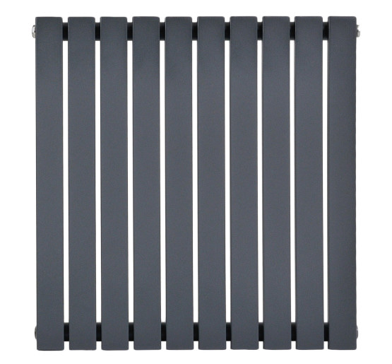 Горизонтальный дизайнерский радиатор отопления ARTTIDESIGN Terni ІІ G 10/600/590 серый матовий